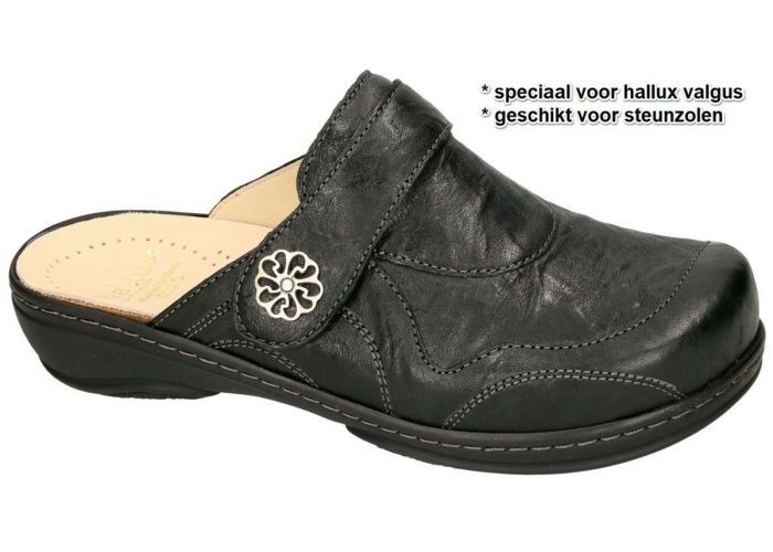 Fidelio Hallux 445040 HALLUX GINI (G) pantoffels zwart