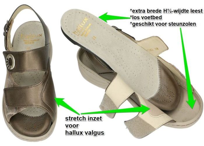 Fidelio Hallux 236012 HEDI (H½) sandalen brons