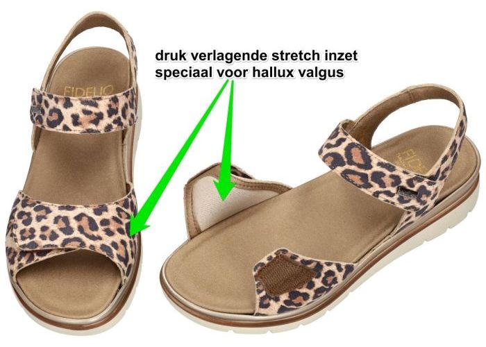 Fidelio Hallux 595033 HALLUX GLORY G½ sandalen beige donker