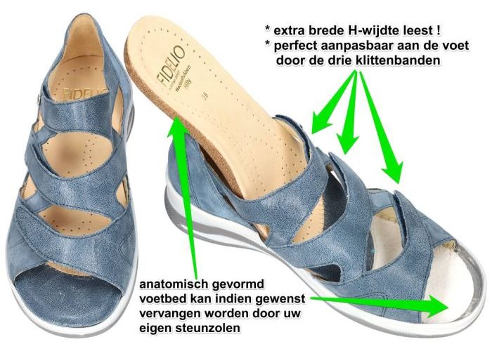 Fidelio Hallux 496016 FIDELIO HILLY H sandalen blauw licht