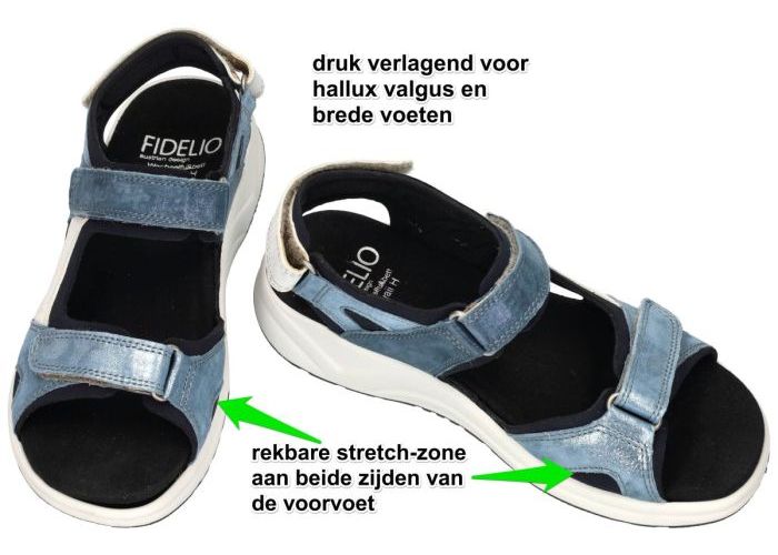Fidelio Hallux 646017 HALLUX HAWAII  H sandalen blauw licht