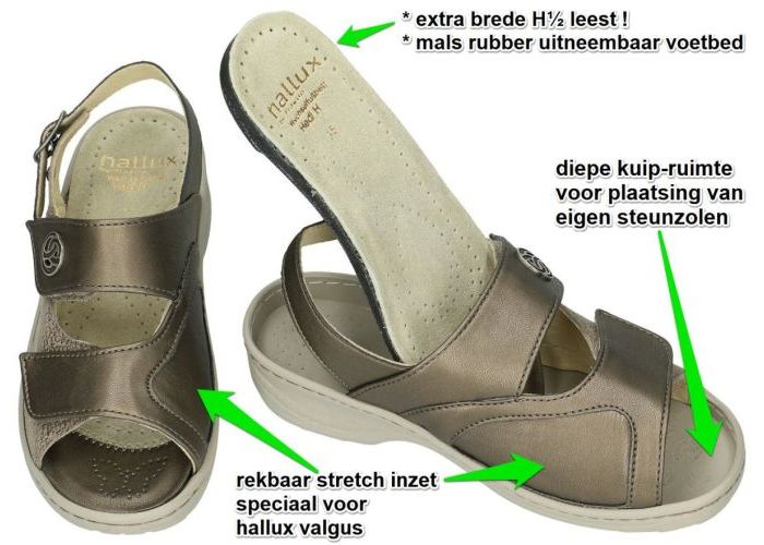 Fidelio Hallux 236032 Hallux HEDI H sandalen brons