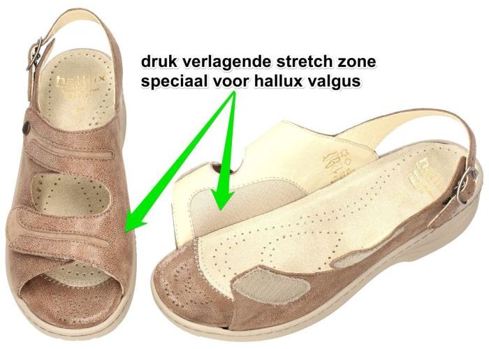 Fidelio Hallux 236024 Hallux HEDI H sandalen bruin licht