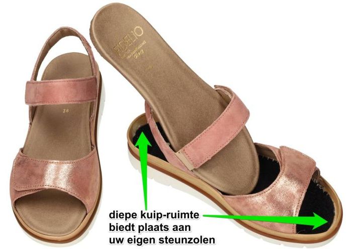 Fidelio Hallux 595023 HALLUX GLORY G½ sandalen perzik roze