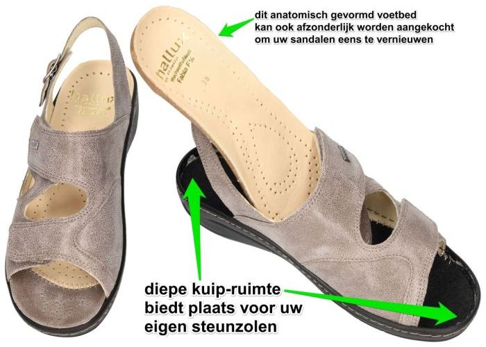 Fidelio Hallux 434134 HALLUX FABIA F½ sandalen taupe