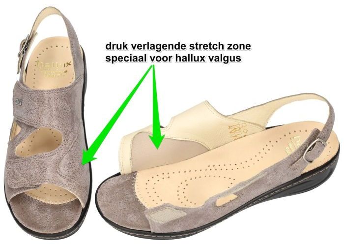 Fidelio Hallux 434134 HALLUX FABIA F½ sandalen taupe