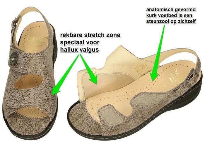 Fidelio Hallux 456004 HALLUX JESSY J sandalen taupe