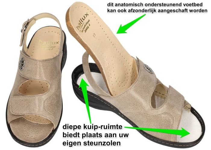 Fidelio Hallux 456006 HALLUX JESSY J sandalen taupe