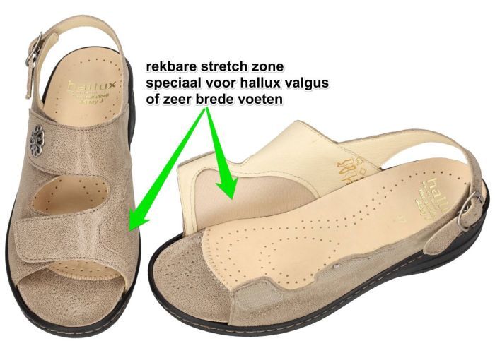 Fidelio Hallux 456006 HALLUX JESSY J sandalen taupe