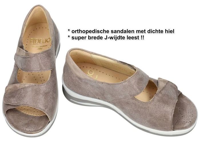 Fidelio Hallux 497009 HALLUX JILLY J sandalen taupe