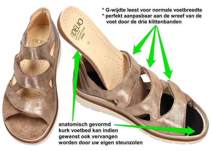 Fidelio Hallux 595004 FIDELIO GLORY G½ sandalen taupe