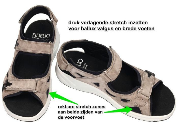 Fidelio Hallux 646019 HALLUX HAWAII  H sandalen taupe