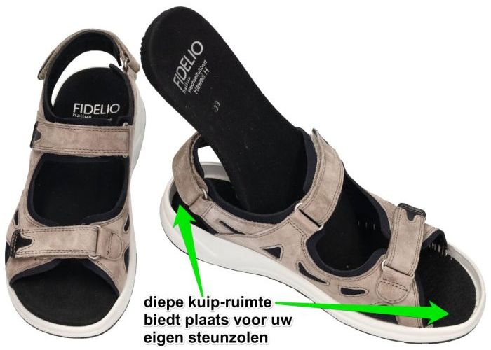 Fidelio Hallux 646019 HALLUX HAWAII  H sandalen taupe