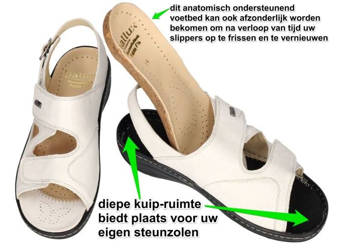 Fidelio Hallux 434134 HALLUX FABIA F½ sandalen wit