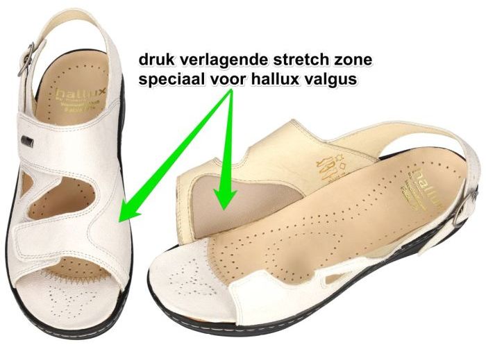 Fidelio Hallux 434134 HALLUX FABIA F½ sandalen wit