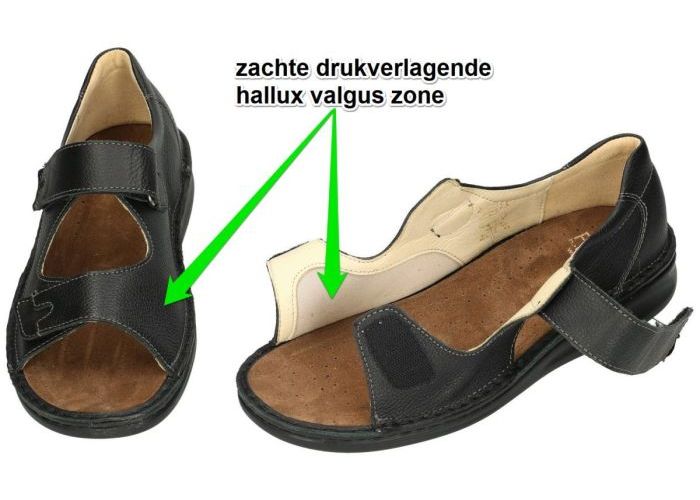 Fidelio Hallux 366033 HALLUX HANNO H½ sandalen zwart