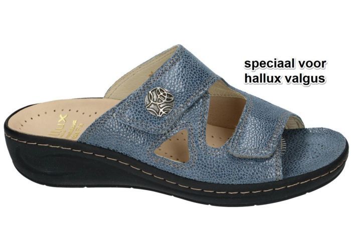Fidelio Hallux 434103 FABIA (F½) slippers & muiltjes blauw