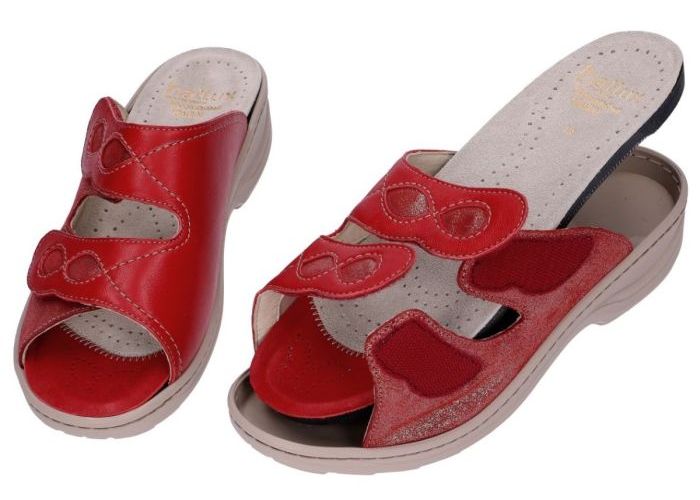 Fidelio Hallux 236016 HEDI H1/2 slippers & muiltjes rood
