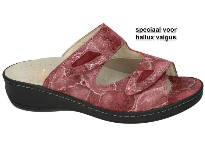 Fidelio Hallux 245013 GERDA (G) slippers & muiltjes rood