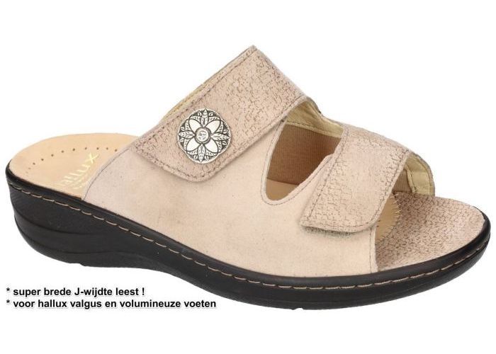 Fidelio Hallux 456003 HALLUX JESSY (J) slippers & muiltjes beige