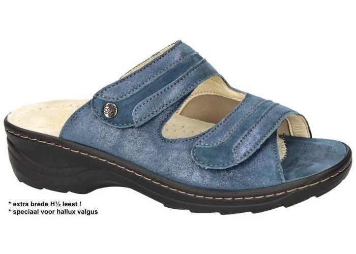 Fidelio Hallux 236023 HALLUX HEDI (H) slippers & muiltjes blauw