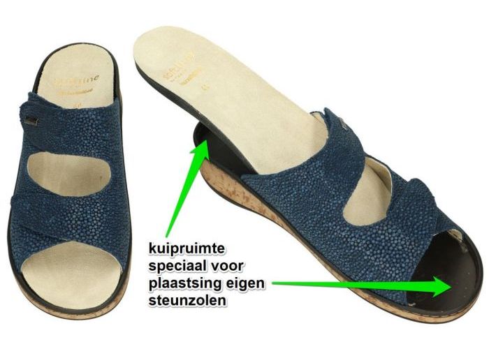 Fidelio Hallux 245012 Softline Gerda G slippers & muiltjes blauw