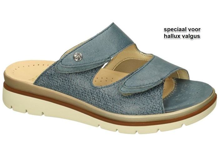 Fidelio Hallux 595020 HALLUX GLORY (G½) slippers & muiltjes blauw