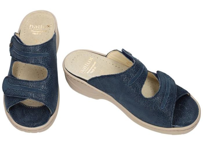 Fidelio Hallux 236023 HALLUX HEDI (H) slippers & muiltjes blauw donker