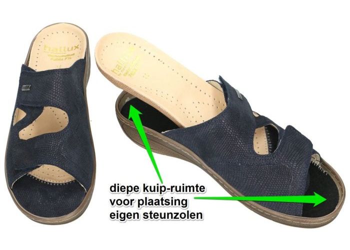Fidelio Hallux 434113 Hallux Fabia F½ slippers & muiltjes blauw donker