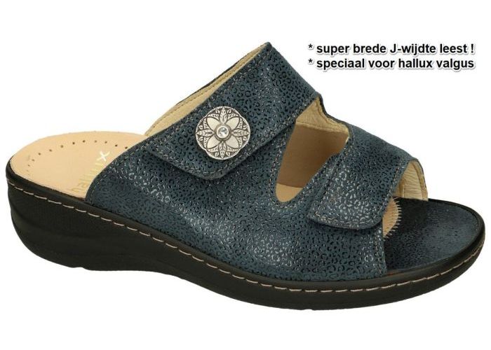 Fidelio Hallux 456003 HALLUX JESSY (J) slippers & muiltjes blauw donker