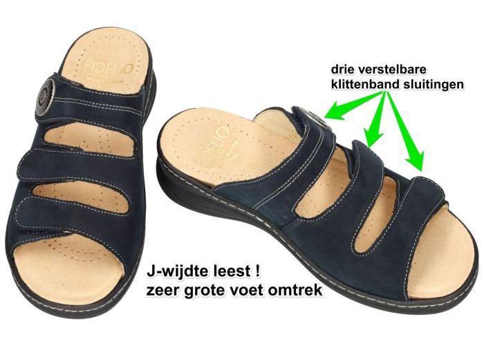 Fidelio Hallux 497035 FIDELIO JILLY (J) slippers & muiltjes blauw donker