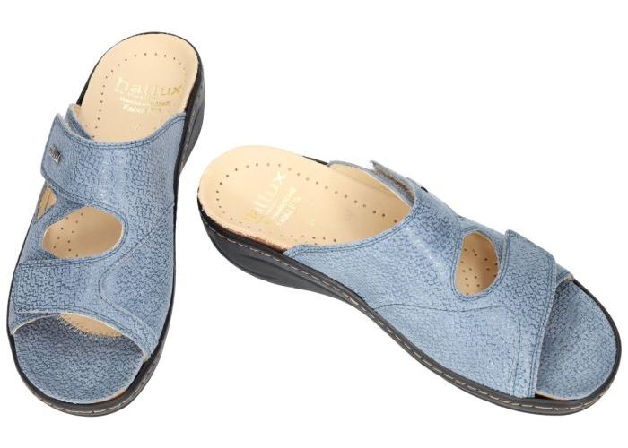 Fidelio Hallux 434133 HALLUX FABIA (F½) slippers & muiltjes blauw licht