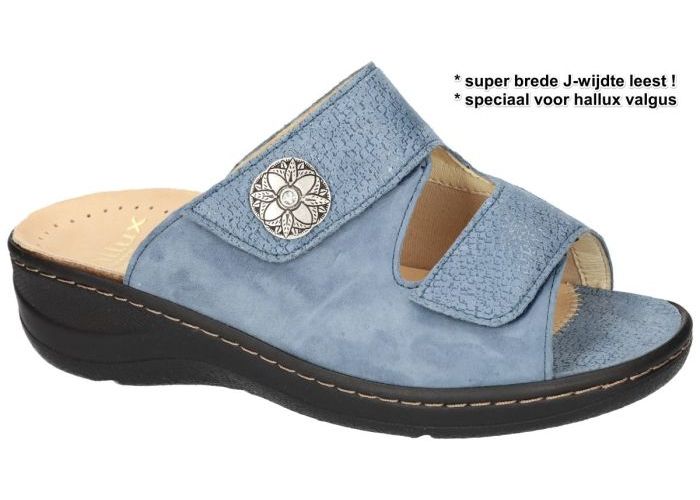 Fidelio Hallux 456003 HALLUX JESSY (J) slippers & muiltjes blauw licht