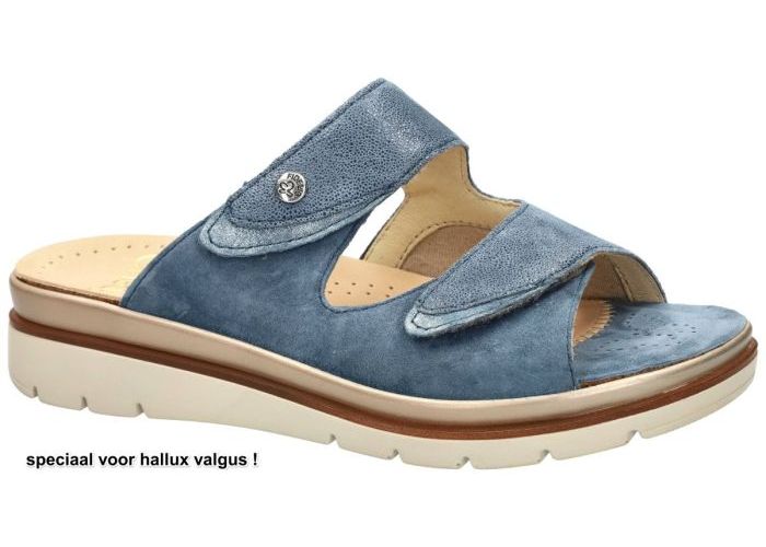 Fidelio Hallux 595020 HALLUX GLORY (G½) slippers & muiltjes blauw licht