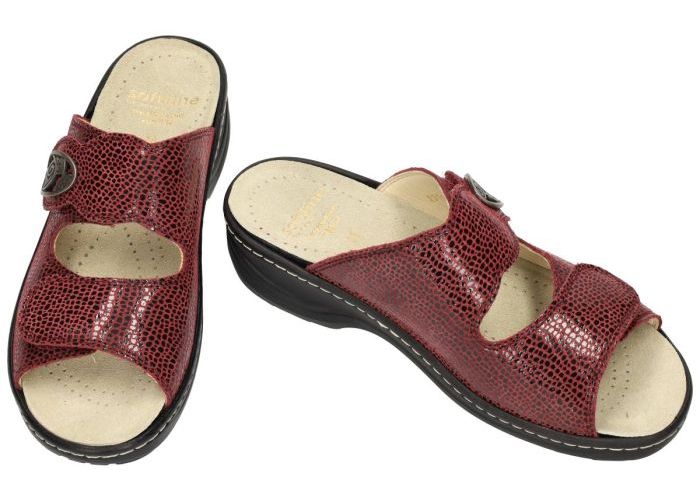 Fidelio Hallux 234112  Soft-Line HEDI H slippers & muiltjes bordeaux