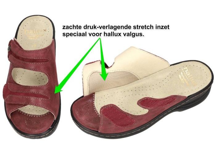 Fidelio Hallux 236023 HALLUX HEDI (H) slippers & muiltjes bordeaux