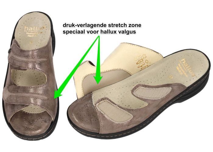 Fidelio Hallux 236023 HALLUX HEDI (H) slippers & muiltjes brons
