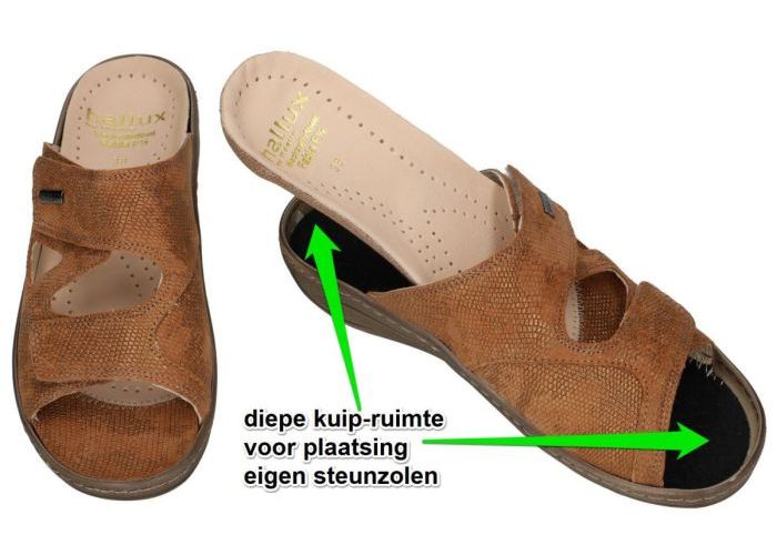 Fidelio Hallux 434113 HALLUX FABIA F½ slippers & muiltjes bruin