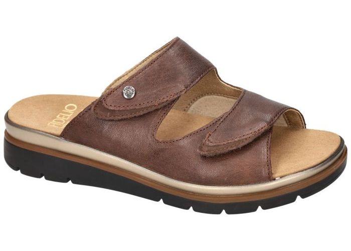 Fidelio Hallux 595020 HALLUX GLORY (G½) slippers & muiltjes bruin donker