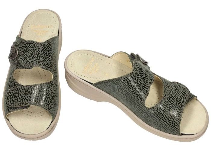 Fidelio Hallux 234112  Soft-Line HEDI H slippers & muiltjes groen donker