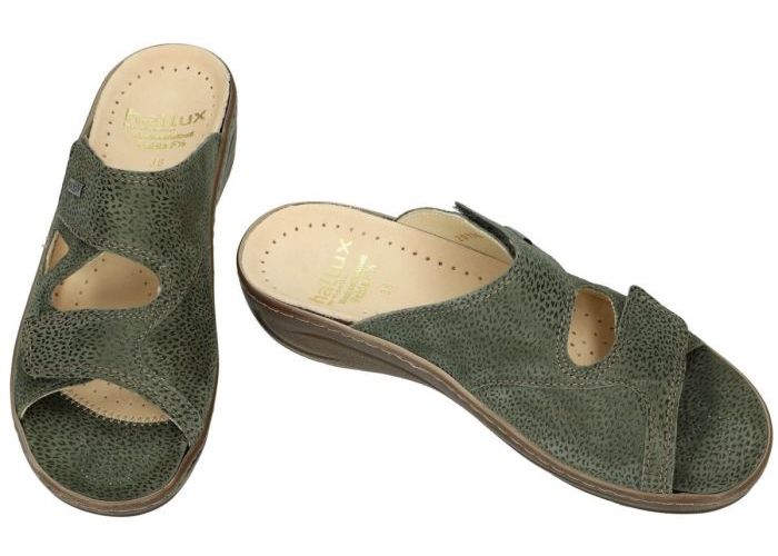 Fidelio Hallux 434113 HALLUX FABIA (F½) slippers & muiltjes groen donker