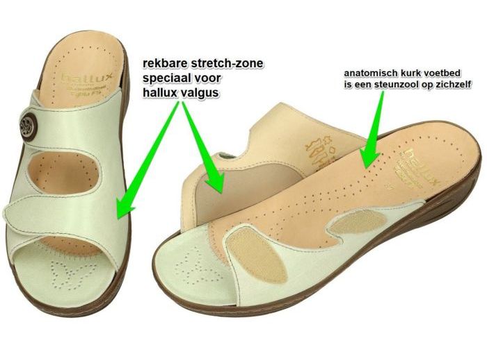 Fidelio Hallux 434115 HALLUX FABIA (F½) slippers & muiltjes groen licht