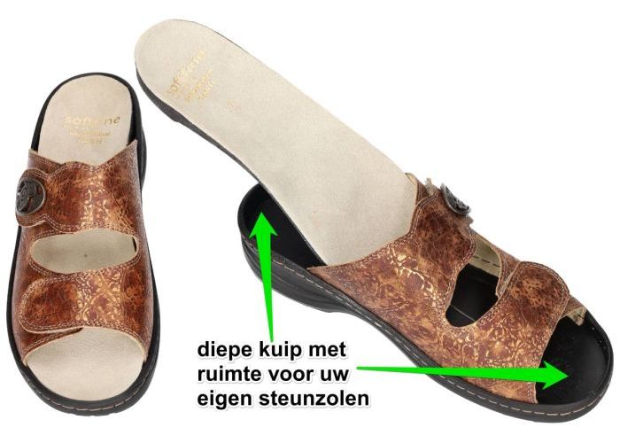 Fidelio Hallux 234011 Soft-Line HEDI H slippers & muiltjes koper