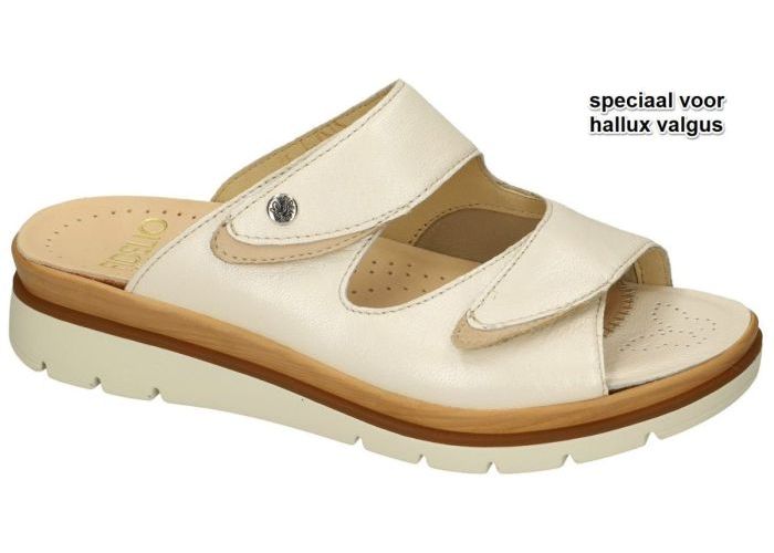 Fidelio Hallux 595020 HALLUX GLORY (G½) slippers & muiltjes off-white-crÈme-ivoorkleur
