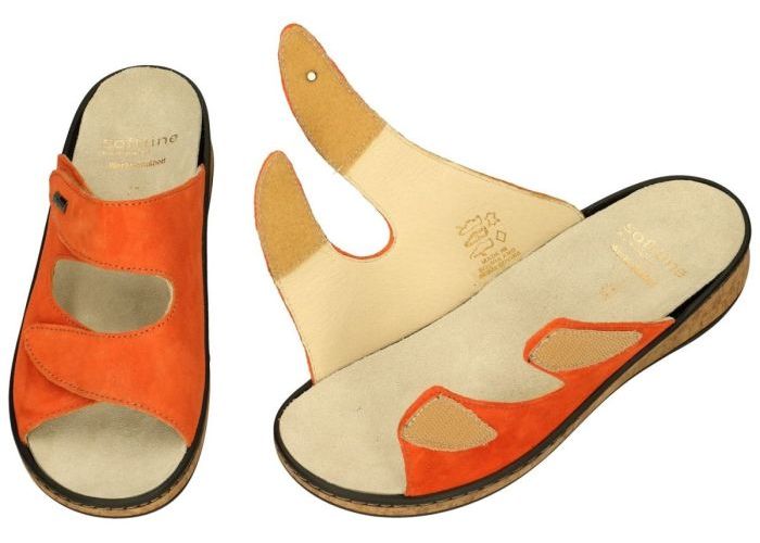 Fidelio Hallux 245012 Soft-Line GERDA G slippers & muiltjes oranje