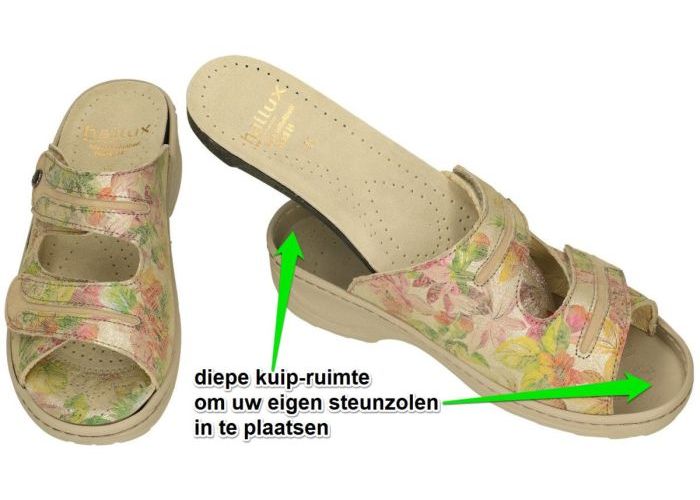 Fidelio Hallux 236023 HALLUX HEDI (H) slippers & muiltjes pastel-kleuren