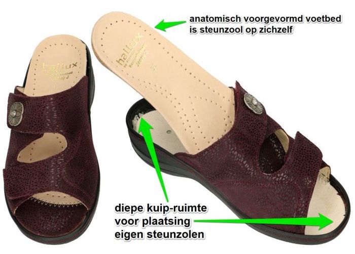 Fidelio Hallux 456003 HALLUX JESSY (J) slippers & muiltjes purper