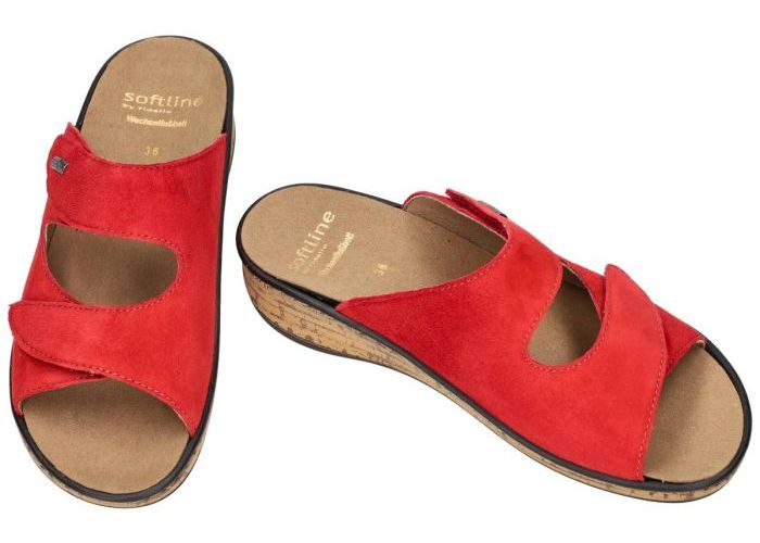 Fidelio Hallux 245012 Soft-Line GERDA G slippers & muiltjes rood