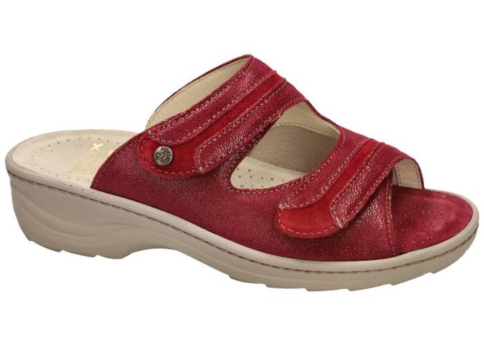 Fidelio Hallux 236023 HALLUX HEDI (H) slippers & muiltjes rood donker