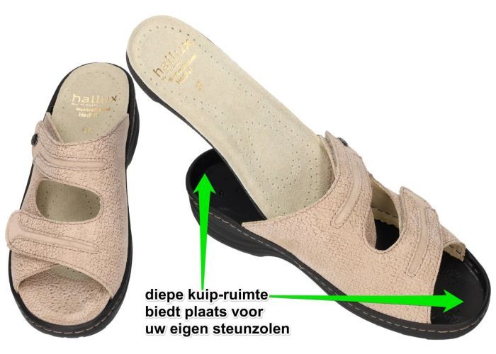 Fidelio Hallux 236023 HALLUX HEDI (H) slippers & muiltjes taupe